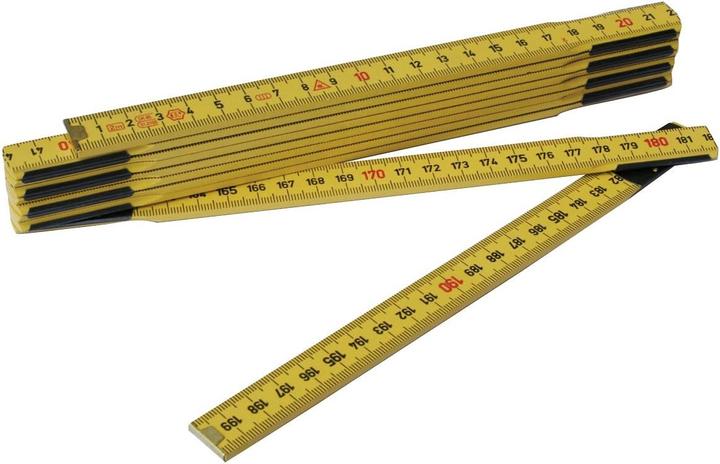 Actual product image SW-Stahl 72410L Holzgliedermassstab 2 m mit Normzeichen, Profi-Qualität (2 m)