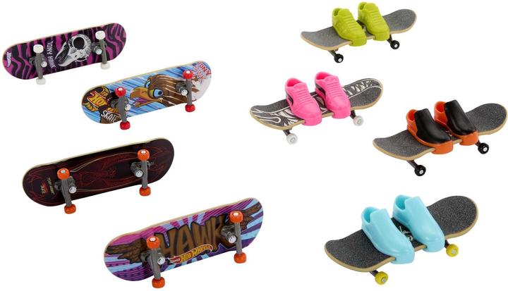 Actual product image Hot Wheels Skate Bundle Of Tony Hawk-themed Fingerboards And Shoes