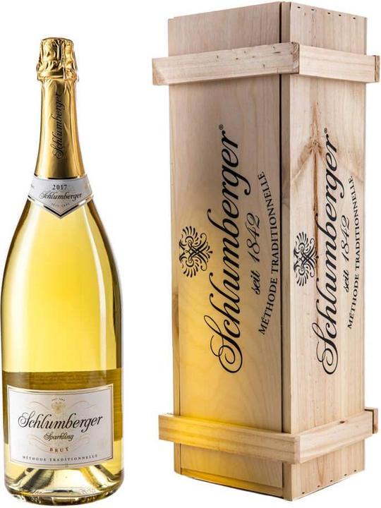 Schlumberger Sparkling Brut Jahrgangssekt Doppelmagnum in Holzkiste (1 x 300 cl)