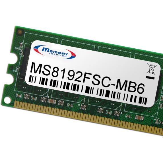 Memorysolution Memory Solution MS8192FSC-MB6 8GB Speichermodul (1 x 8GB), RAM Modellspezifisch
