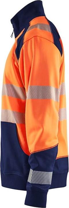 Produktbild Blakläder Sweatshirt mit Trucker-Kragen mit hoher Sichtbarkeit (XS)