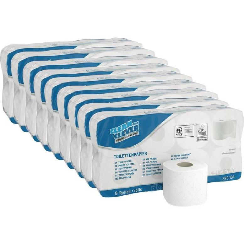Clean and Clever, Toilettenpapier, Toilettenpapier (8 x)