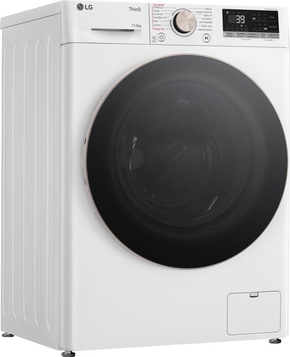Produktbild LG D4R7011TSWG Waschmaschine-Trockner Freie Aufstellung Frontlader Schwarz, Weiss D