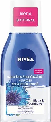 Actual product image NIVEA Gentle Eye Make Up Remover (Naturally Gentle Eye Makeup Remover) 75 ml (Make-up remover, 125 ml)