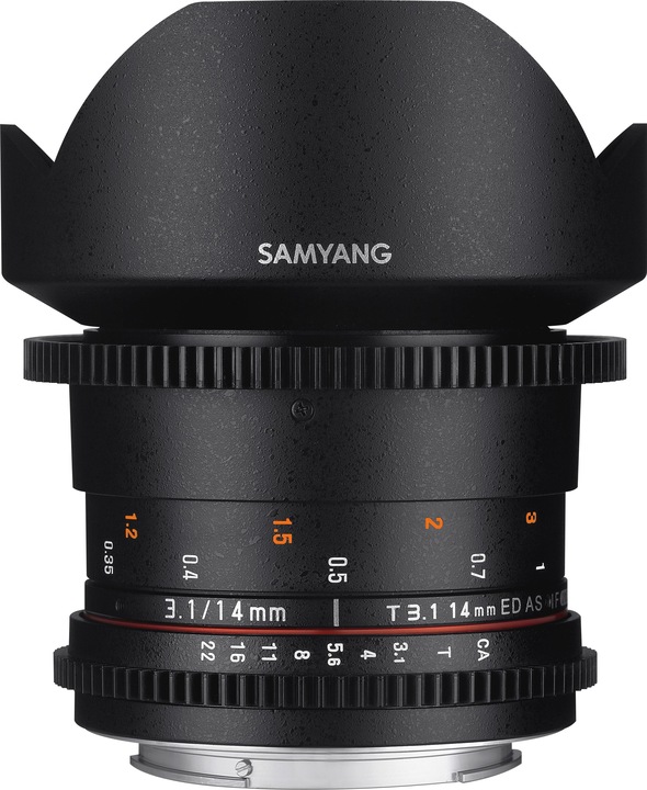 Produktbild Samyang 14mm T3.1 VDSLR II Canon EF (Canon EF-M, Vollformat)