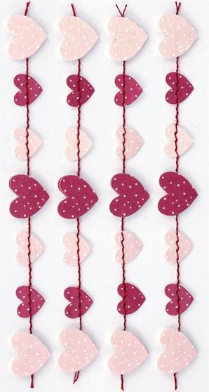 Artoz Adesivo Artwork ghirlanda di cuori