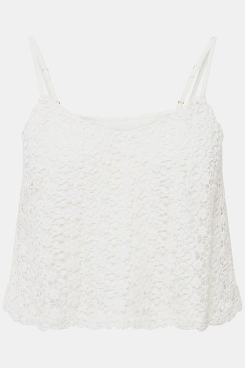 Actual product image Studio Untold Crocheted Lace Crop Top (50, 52)