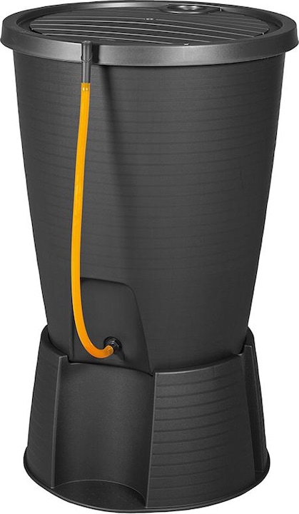 Keter Réservoir d'eau de pluie Indigo Captage d'eau + socle Graphite 200 L (200 l)