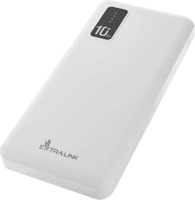 Image du produit Extralink EX.19638 Banque d'alimentation Lithium Polymère (LiPo) Blanc (10000 mAh, 10 W, 37 Wh)