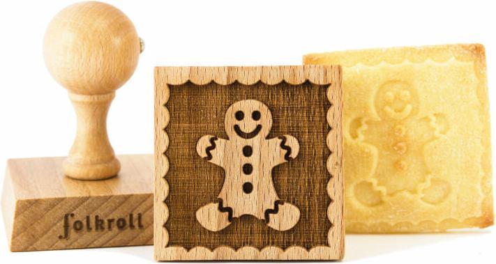 Produktbild Folkroll 3D-Motiv-Teigstempel 'Lebkuchenmann'