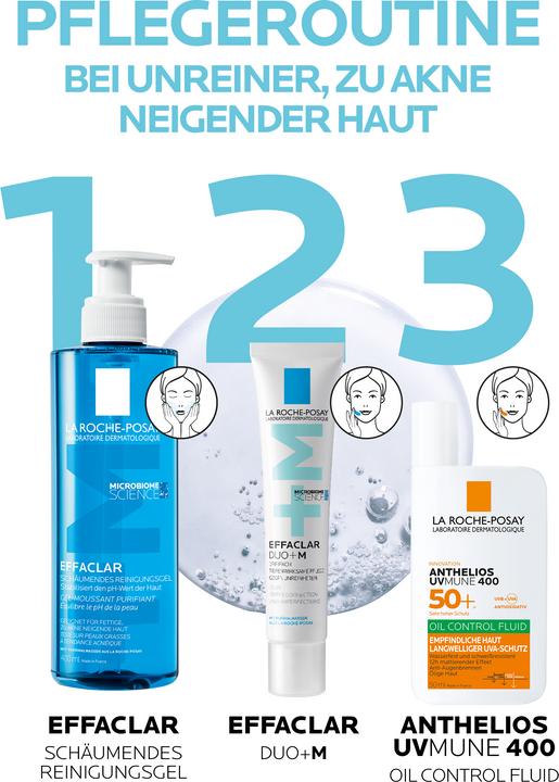 Produktbild La Roche Posay Effaclar Schäumendes Reinigungsgel für zu Akne neigende und fettige Haut (Gel, 400 ml)