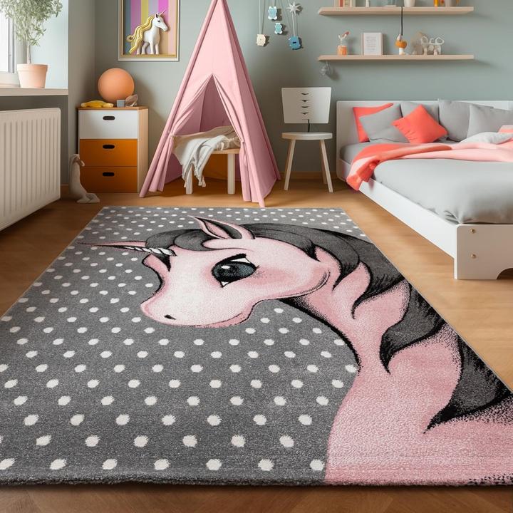 Produktbild Paco Home Teppich Kinderzimmer Einhorn-Design - 120x170