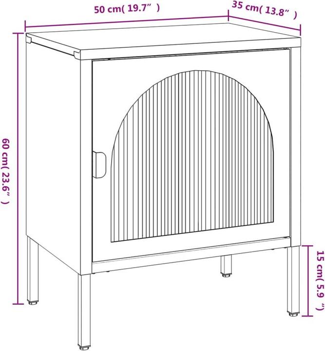 Immagine prodotto vidaXL Nachttisch (50 x 35 x 60 cm)