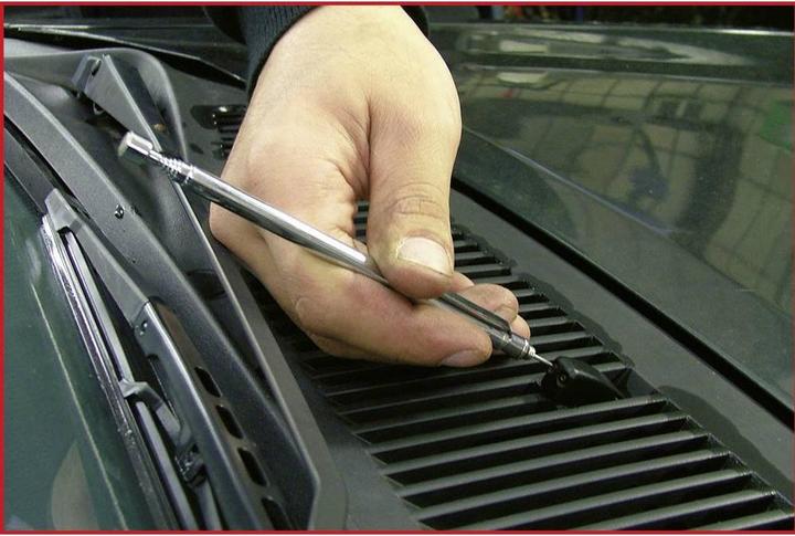 Produktbild KS Tools Flexibler und Teleskop-Magnethalter und Inspektionsspiegel-Satz, 6-tlg