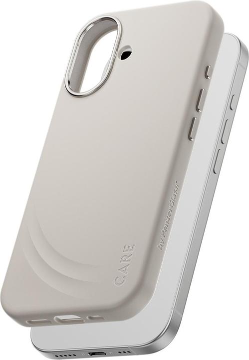 Produktbild PanzerGlass CARE by ® Feature FLOW Case Vanilla m. Cutout for Haptic & MagSafe iPhone 17 (Apple iPhone 17)