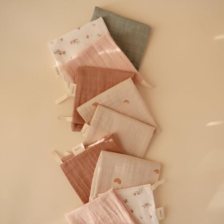 Produktbild Mushie 5Pack MusselinWaschlappen Rainbow Combo