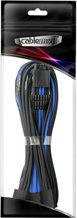 Actual product image CableMod Pro ModMesh 12VHPWR to 3x PCI-e cable - 45cm, black/blue (0.45 m)