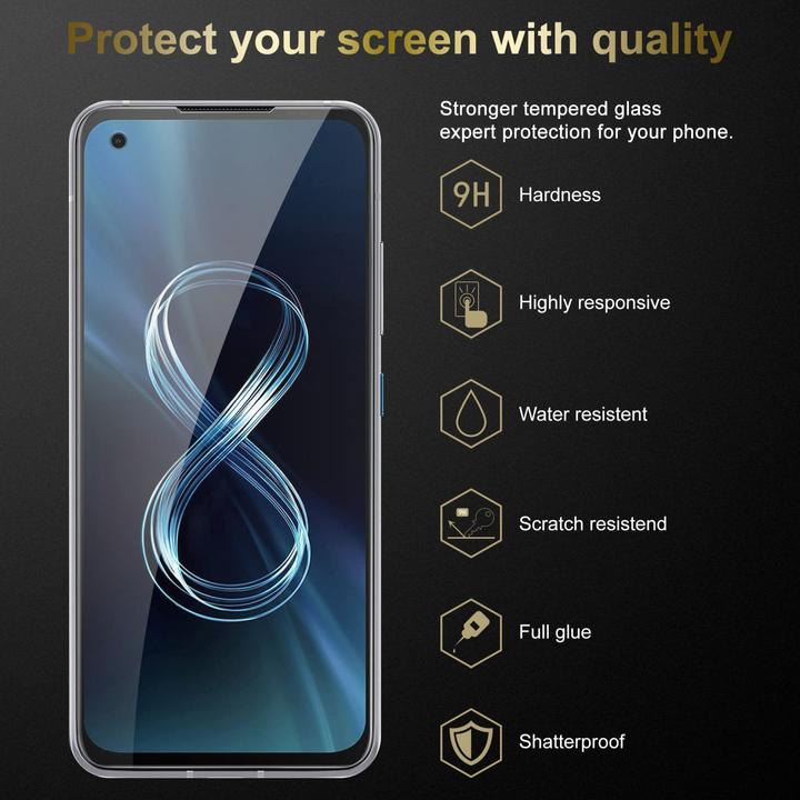 Immagine prodotto Cadorabo Vetro protettivo temperato (1 Pezzo/i, Asus Zenfone 8)