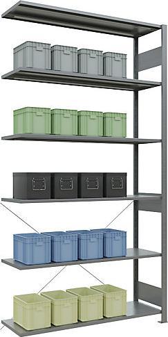 Actual product image eurokraft pro Boltless shelving, single row