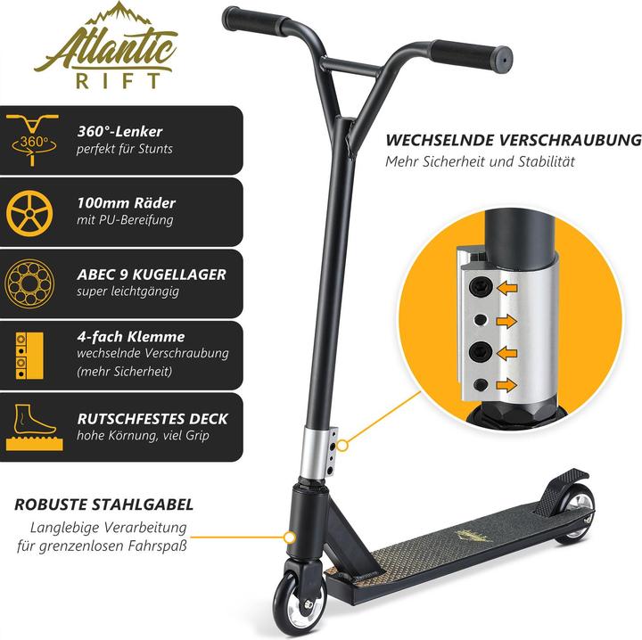 Produktbild Sportana Scooter Aluminium 100mm PU Rollen