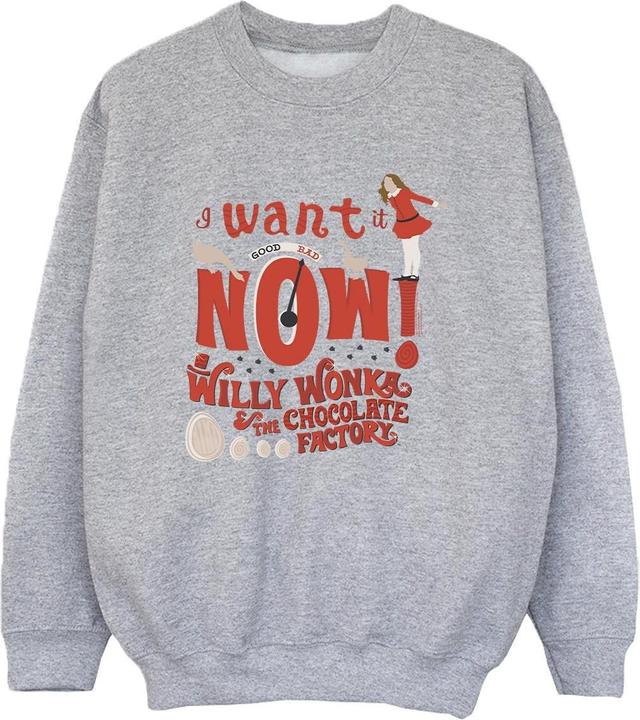 Immagine prodotto Willy Wonka & the Chocolate Factory Verruca Salt I Want It Now Felpa Ragazzi (116)