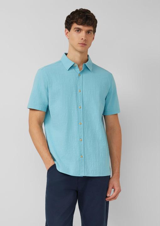 Immagine prodotto s.Oliver Regular Fit: Strukturiertes Kurzarmhemd aus Baumwolle (S)