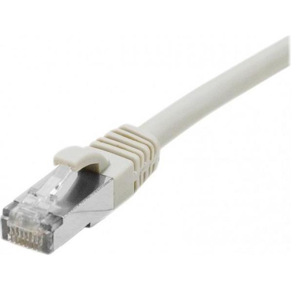 Exertis Connect Patchkabel CAT. 6A, F/UTP, PoE, LSZH, grau, 15,0 m Geschirmtes Patchkabel mit Rastnasenschutz (F/UTP, CA...