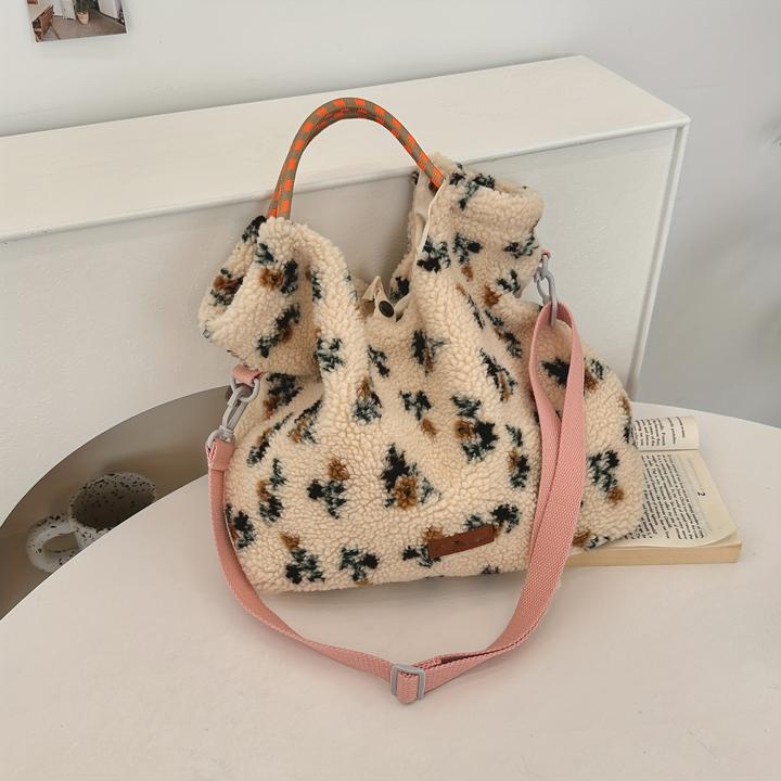 Immagine prodotto Only-Bags.Store Borsa in felpa a righe chic - versatile borsa a tracolla e crossbody alla moda con tracolla