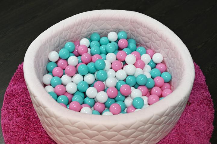 Image du produit Knorrtoys Bällebad soft - "Cosy heart rose" - 300 balls rose/creme/lightblue (ca. 6cm Durchmesser)