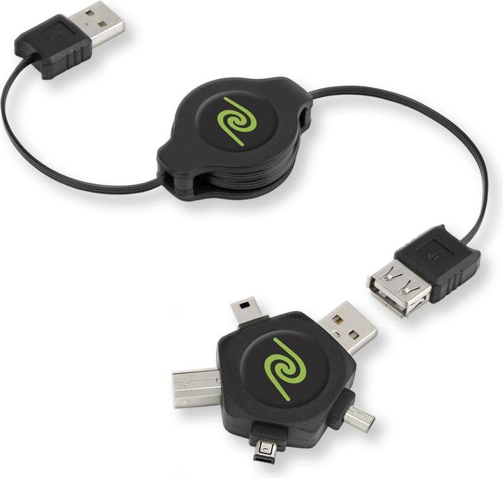 ReTrak EUCABLESTAR Câble USB 1 m USB 2.0 USB A Noir (1 m, USB 2.0)