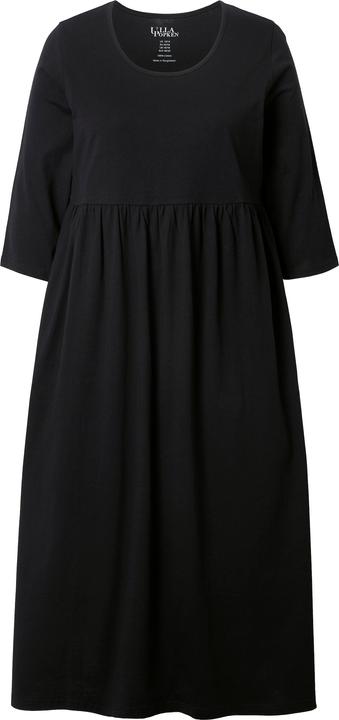 Immagine prodotto Ulla Popken Maxi abito in jersey dal taglio svasato con scollo a girocollo, maniche a 3/4 e tasche (54)