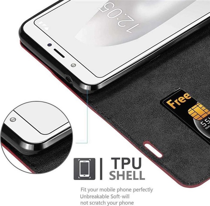 Actual product image Cadorabo Book Invisible Magnet Cover (BQ Aquaris C)