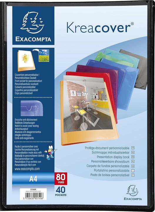 Actual product image Exacompta Kreacover, PP, DIN A4, 40 sleeves (A4, 12x)