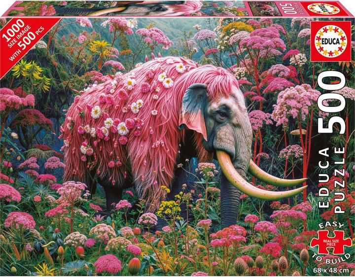 Produktbild Educa Puzzle Blumen-Elefant 500 dls (500 Teile)