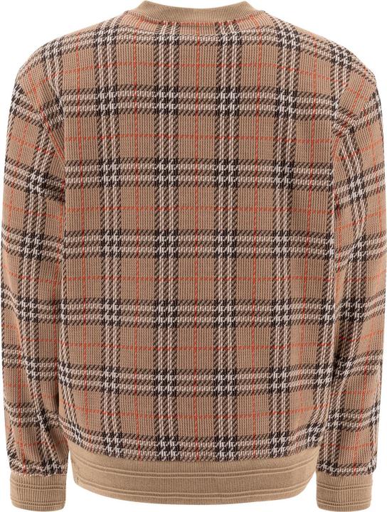 Actual product image Burberry Cotton Check crewneck sweatshirt (S)