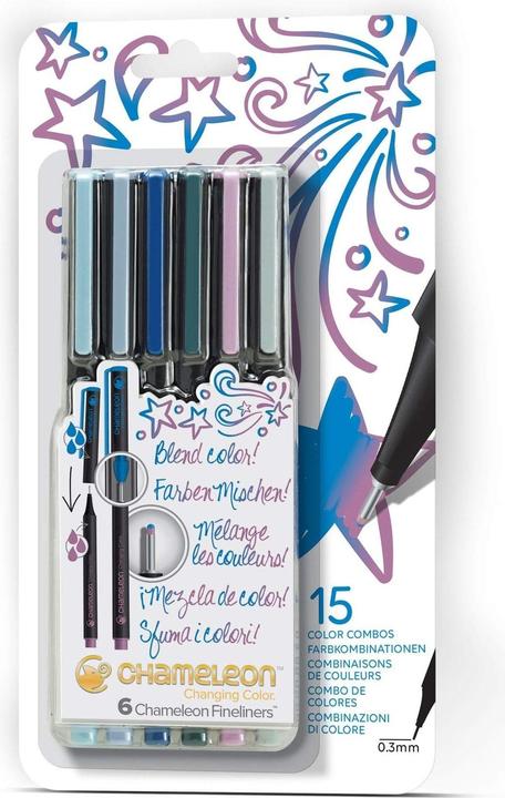 Chameleon Fineliner Set (Royal Blue, 6 x)