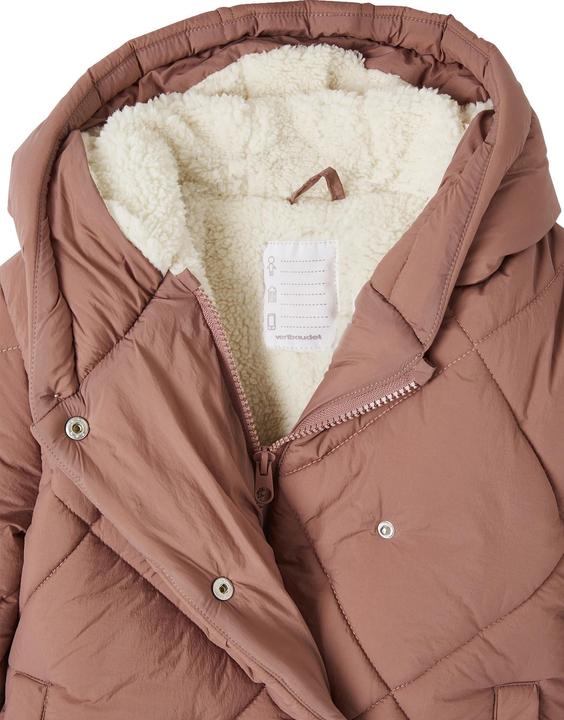 Produktbild Vertbaudet Mädchen Kapuzen-Steppjacke mit Teddyfleece-Futter, Wattierung Recycling-Polyester (122)
