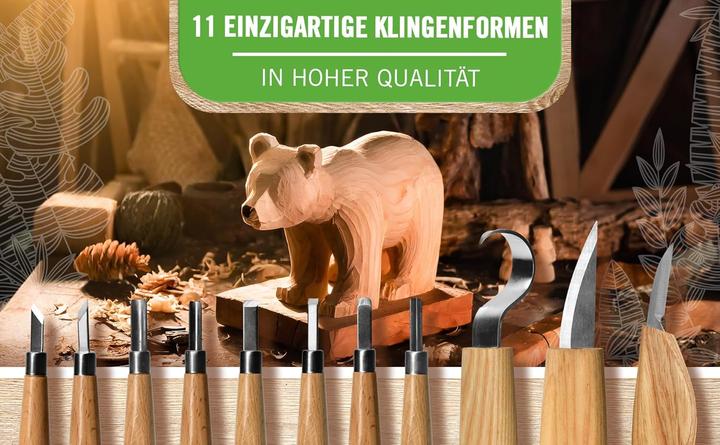 Immagine prodotto Purewerk Holzschnitzset für Erwachsene (22-teilig)