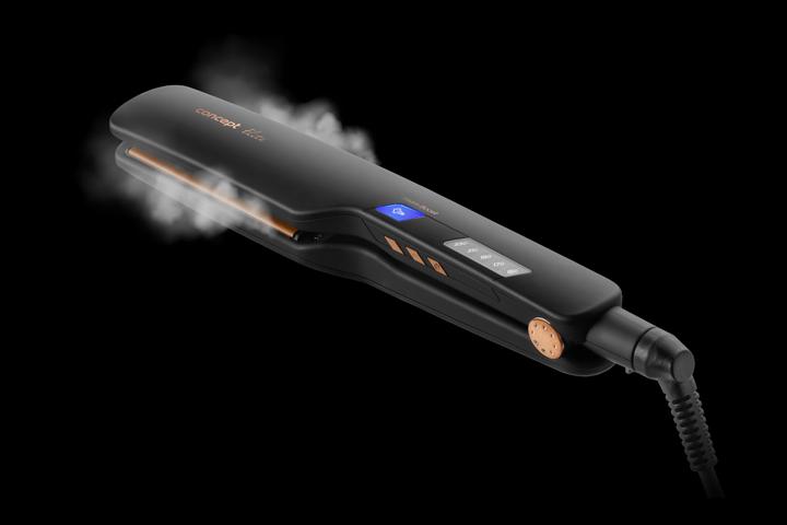 Produktbild Concept VZ6010 Haarstyling-Gerät Glätteisen Dampf Schwarz Bronze 54 W 2 5 m (Dampfglätteisen)