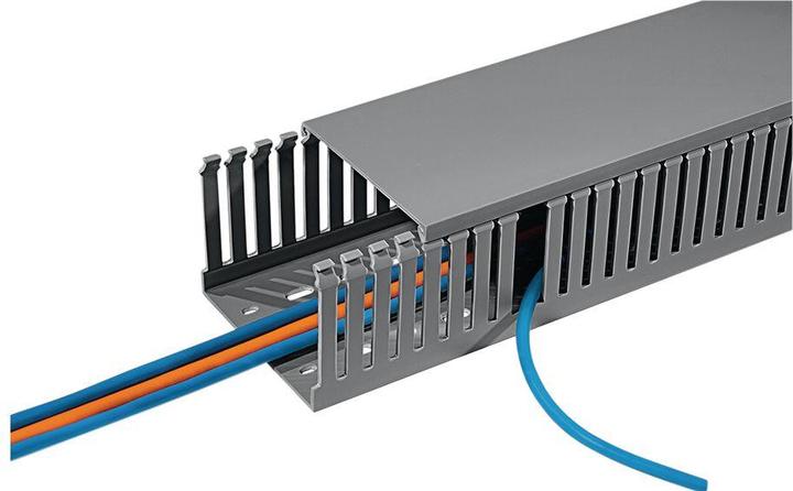 Actual product image HellermannTyton Slotted wire channel 2000 x 100 x 60 mm (Duct, 200 cm)