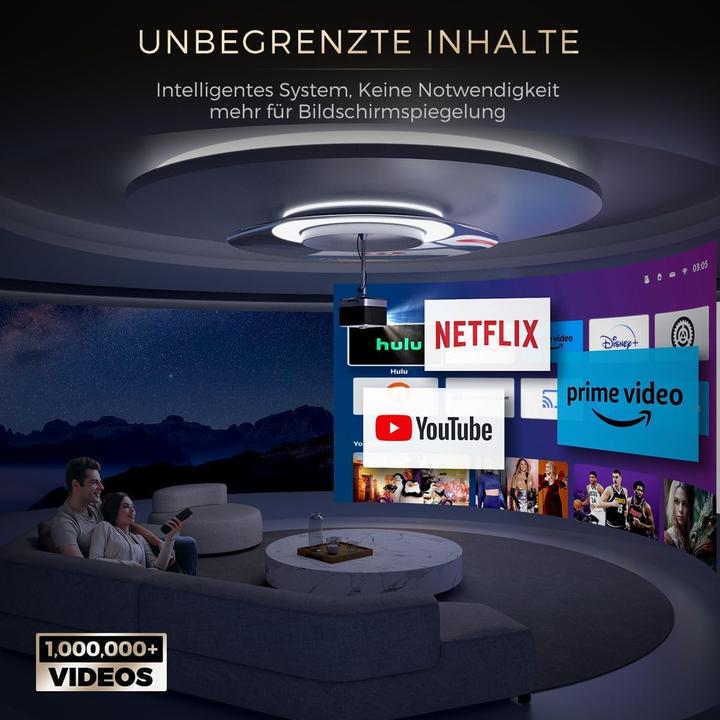 Produktbild Aurzen 4K Smart Beamer Boom 3 mit Netflix und Dolby Audio (4K, 500 lm)