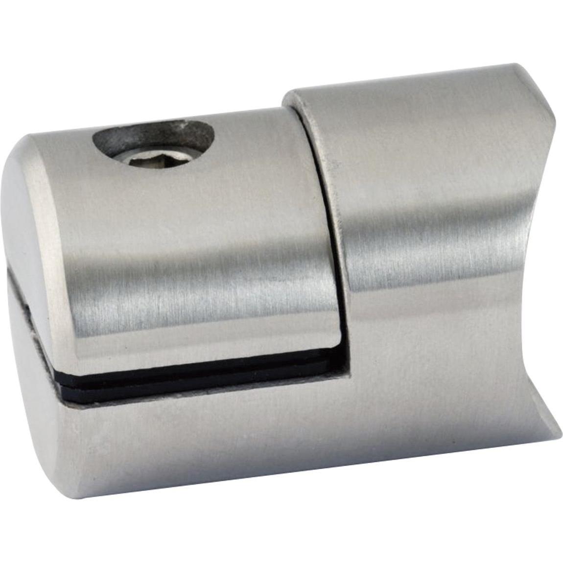 Croso, Möbelausstattung, Plattenhalter für geraden Anschluss, ø 32 mm, Edelstahl geschliffen V2A