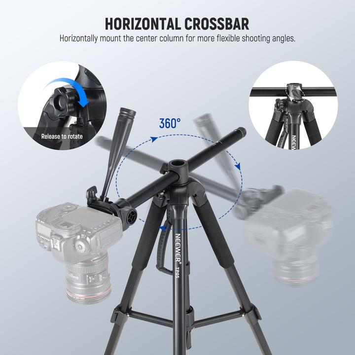 Produktbild Neewer Lightweight Aluminum Alloy Camera Tripod With Pan Head (Metall)