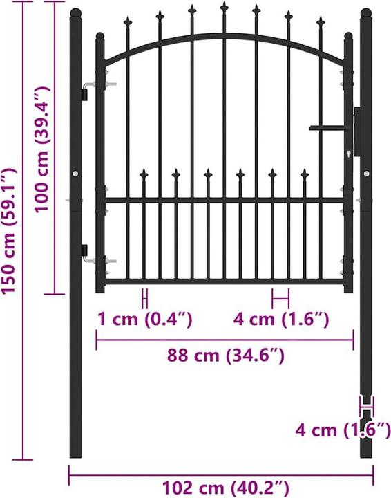 Immagine prodotto vidaXL Gartentor