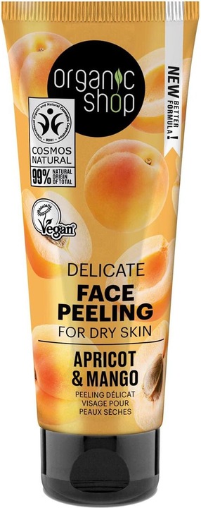Produktbild Organic Shop Delicate Face Peeling Apricot and Mango for Dry Skin 75ml (75 ml)