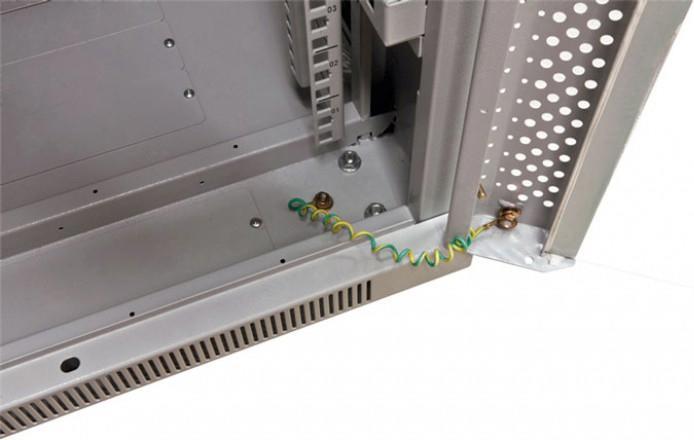 Actual product image Triton 19 Cabinet 22U W600 / D600mm *light grey* SNB series glass door (22 RU, 19 inch rack)