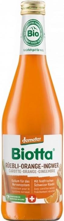 Produktbild Biotta Rüebli-Orange-Ingwer (6 x 50 cl)
