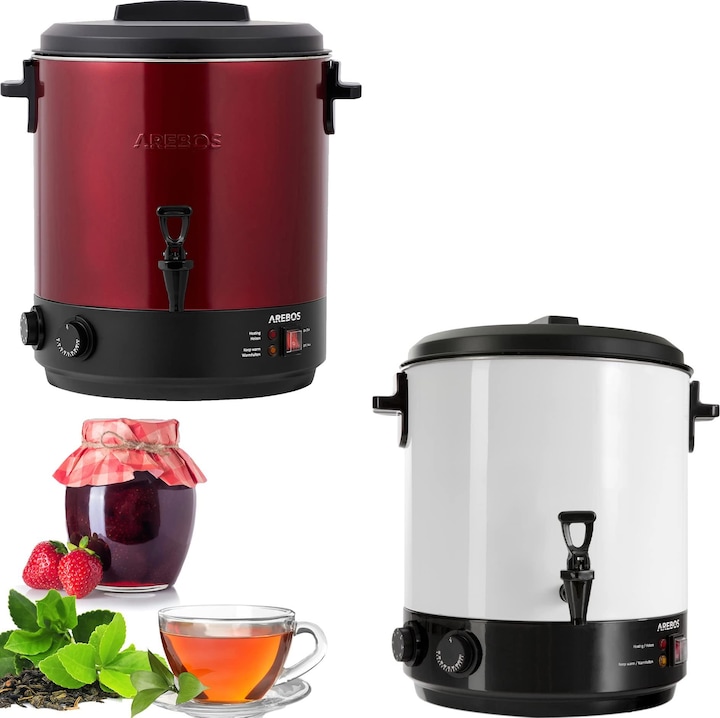 Image du produit Arebos Cuiseur automatique 1800 W 28L en rouge (28 l)