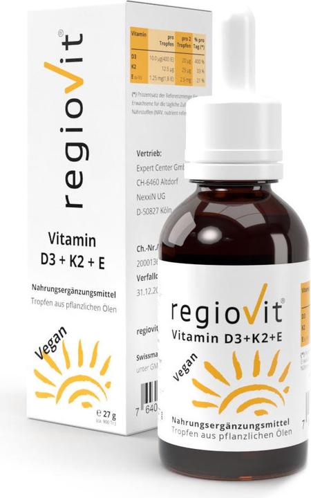Actual product image Regiovit Activate D3 + K2 + E (1 pcs., Droplet, 27 ml)