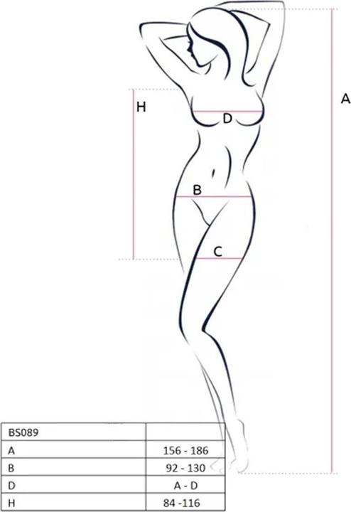 Produktbild Passion Woman Bs089 Bodystocking - Weiss Eine Gr?Sse (One Size)